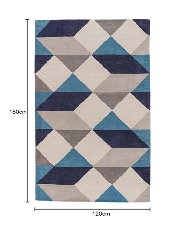 Image of Soft Woolen Modern Collection Tufted Carpet for Living Room Bedroom and Hall Size 4 x 6 Feet Color Multi