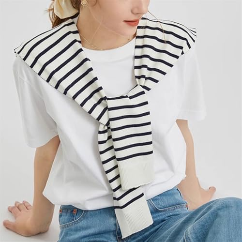 Women Sweater Shawl Wraps Y2K Knitted Tie Up Knotted Shoulder Cape Casual Travel Scarf Tops Trendy Preppy Streetwear2