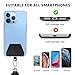 SHANSHUI Phone Lanyard, Cell Phone Tether Pads Compatible with iPhone & All Smartphones in Full Cover Cases