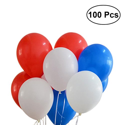 NUOLUX 100pcs 12 pouces Latex Ballons pour Anniversaire Mariage Noel Party Decoration