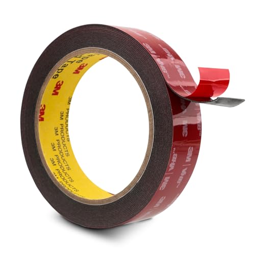 3M Tape 5952 Double Dided 1''x15.4Ft Heavy Duty 0.043in Thick, Black
