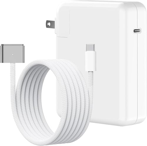 140W Charger for Mac Book Pro 14 16 inch 2024 2023 2021, Mac Book Air 13 15 inch 2024 2023 2022 M3 M2 M1, with LED 6.6FT USB-C to 3 Braided Cable, Original Quality, Powerful Connect