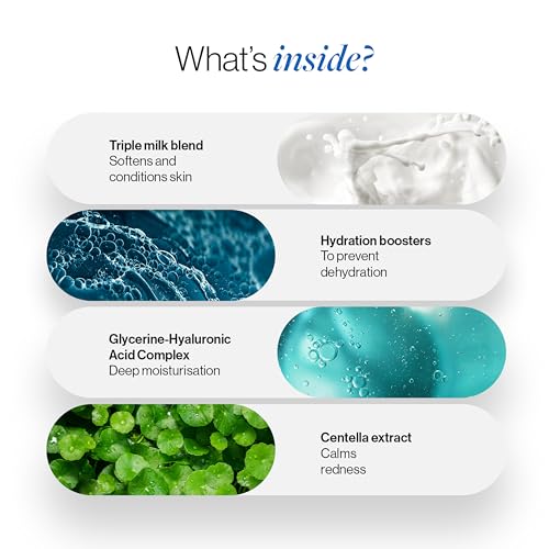 Image of Be Bodywise Triple Milk Deep Moisturizing Body Wash 250ml |For Dry & Dehydrated Skin | With 6% Triple Milk Extracts & 3% Hydrating Boosters | Lasting Hydration & Skin Barrier Support | Paraben & SLS Free