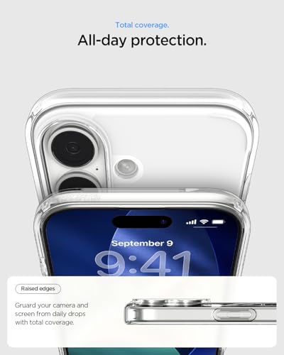 Image of Spigen for iPhone 17 Case, Ultra Hybrid MagFit [TPU Covered Camera Control] [Anti-Yellowing] [Compatible with Magsafe] - Frost White