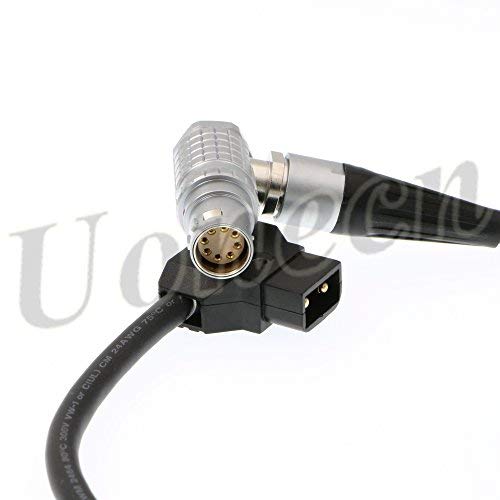 Uonecn Right Angle 8 pin Female Power Cable Dtap Plug for ARRI Alexa Mini Camera