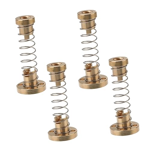 Gatuida 4pcs Nut for Printer Linear Screws Threaded Rod Backlash Elimination Function for DIY Printer Upgrades