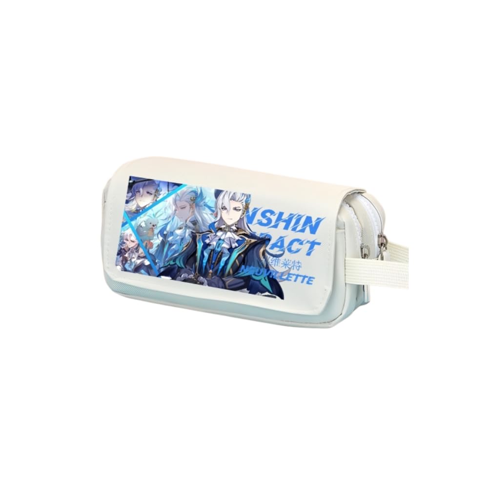 1PC GEN-shin Pen Pencil Case Big Capacity Cartoon Marker Bags Storage Holder 9pcs Gift (Style 3)