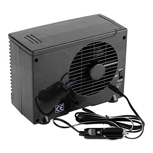 Ejoyous Mini Ventilateur de Climatiseur de Voiture 12V, Portable Climatiseur Refroidisseur avec Vitesses Réglables avec Tapis antidérapant pour Le Camping à la Maison