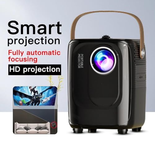 Image of BIGASUO Andriod 5G WiFi Projector Home 4K Support 1080P Smartphone Full HD Portable Builtin YouTube Other Apps Auto Keystone 4000 Lumens 200 inch Screen Compatible 4K TV Stick (BGP24)
