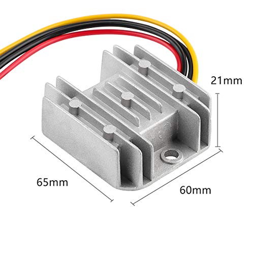 HOMELYLIFE Convertisseur de Tension DC DC 24V à 12V 10A 120W Régulateur Abaisseur Buck Reducer Power Converter Module étanche Transformateur pour Voiturette de Golf （ 24V à 12V 10A）