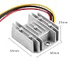 Voltage Reducer DC 8V-40V to 12V 3A 36W Automatic Buck Boost Converter Step Down Up Regulator Waterproof Module Transformer for Golf Cart Club Car