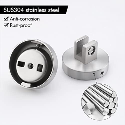 Kes 16-Inch Glass Shelves For Bathroom, Bathroom Shelf Tempered Glass 2 Pack Wall Mount Sus 304 Stainless Steel Brushed Finish, A2022S41-2-C1 #TOP4