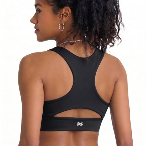 Image of POPSUGAR Sports Bras for Women - Y Back, High Neck, Strappy & Long Line Padded Racerback Bra Workout Yoga Top Racer Back Bra