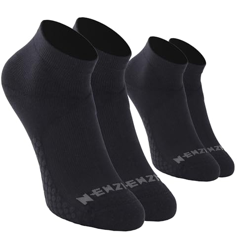 Image of NEWZILL Ankle Compression Socks for Men & Women, Cushioned Low Cut Compression Running Socks with Ankle Support