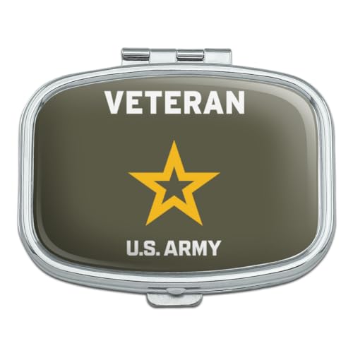 U.S. Army Veteran Logo Rectangle Pill Case Trinket Gift Box