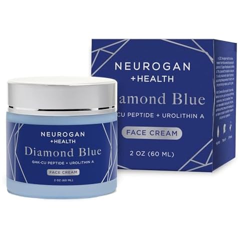 Neurogan Diamond Blue Urolithin A Face Cream with Copper Peptide for Radiant Skin | Advanced Formula, Hydrating Cream | Moisturizer for Mature Skin | Made in USA Cover