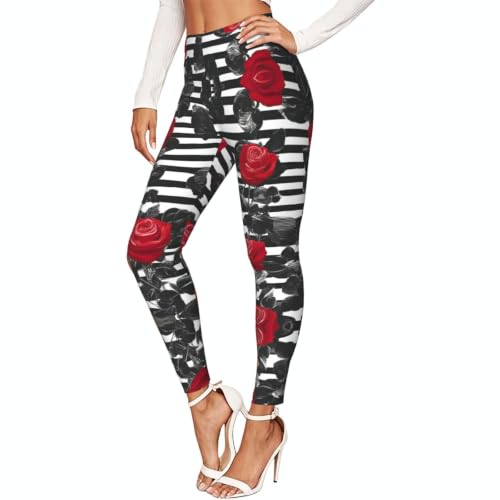 Leggings de rosas para mujer, perfectos para tus rutas de senderismo o el gimnasio
