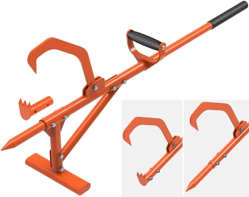 BeneLabel Levier Forestier, Timberjack Rouleau à Bûches Cric à Bûches 4en1 Accessoires pour Fendeuses à Bois pour Saisir, Déplacer et Serrer avec...