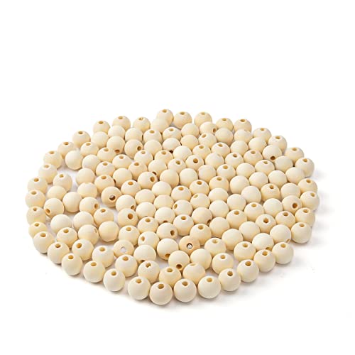 150 Holzperlen Natur 16mm