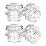 4Pcs Coffee Percolator Glass Top Replacement - Percolator Glass Top Replacement for Coleman Gsi Eurolux Texsport Stansport Percolators and More Percolator Coffee Pot Glass Knob(Transparent)