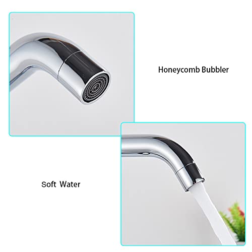 Robinet de lavabo blanc pour éliminer les éclaboussures - 2