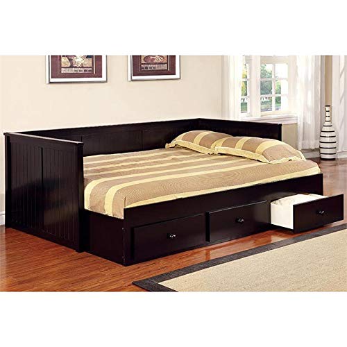Furniture Of America Medina Cottage Style Storage Daybed, Black #TOP2