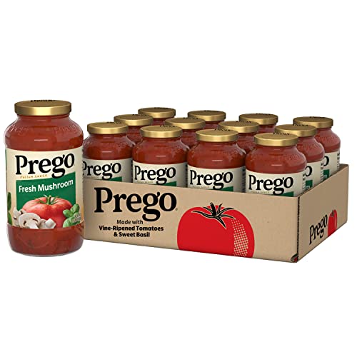 Image of Prego Fresh Mushroom Pasta Sauce, 24 Oz Jar (Pack of 12)
