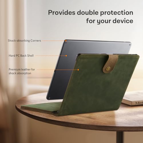 Image of CoBak Premium Genuine Leather Case for 11 inch Device, Not Compatiable with TCL