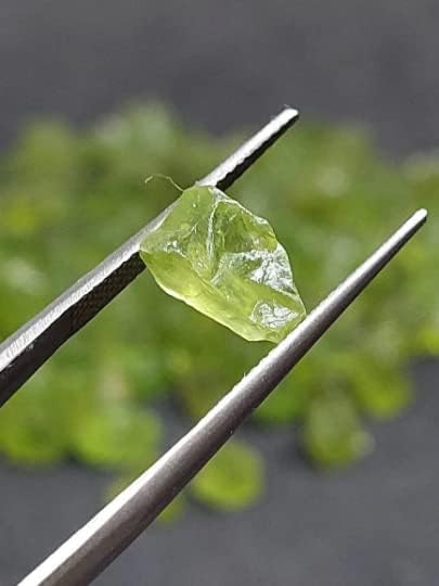 Miniatura 5 de Krishiv Exports - 10 piezas, peridoto natural, piedra preciosa en bruto, peridoto verde, peridoto suelto, semiprecioso crudo, joyería de peridoto de