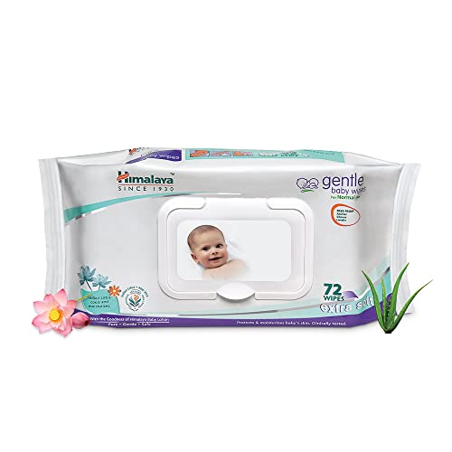 Image of Himalaya Gentle Baby Shampoo (200ml) & Himalaya Gentle Baby Wipes, 72 Wipes,White