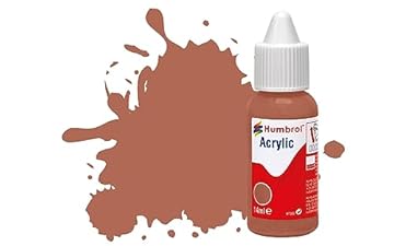Humbrol Model Paint - DB0113 No 113 Rust - Matt (14ml), Acrylic for Models, Plastic, Metal, Wood, Glass, Ceramics and More, Touch Up - Hobby Bottle for Craft Kits