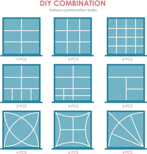 Image of 18Pcs Drawer Dividers, Adjustable Drawer Organizer for Socks, Underwear, Makeup, Can Help Tidy Kitchen, Bedroom, Dresser White