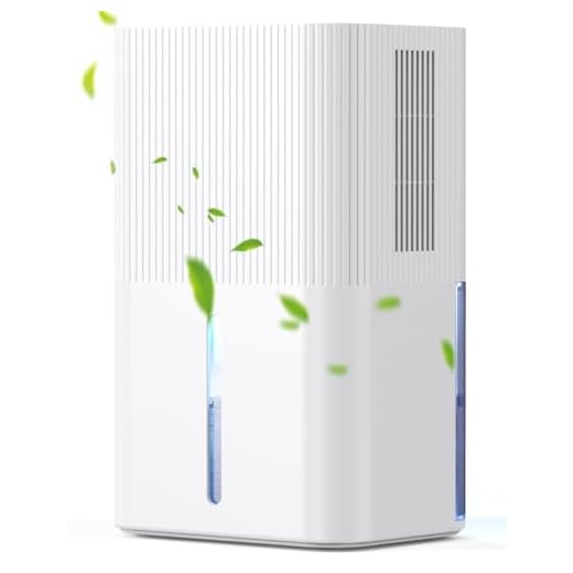 Deshumidificador 2700ML, Deshumidificador Eléctrico Silencioso Temporizador, Modo Sueño, Luz Nocturna de 7 Colores, Portátil, Ideal para Apartamentos, Baños y Sótanos (Blanco leche)