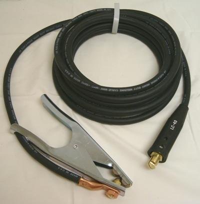 1/0 Welding Cable Lead 50 Foot Negative Lead Clamp