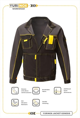 Genesis Men's Relaxed Fit Jacket Workwear with Convenient Tool Pockets2