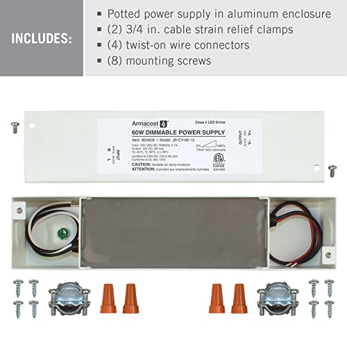 Armacost Lighting 60W Dimmable LED Power Supply with Enclosure 12V 820609