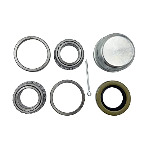 Tiulgoge 1-1/16'' Trailer Axle Bearing Kit,L44649/L44610,12192Tb Seal Od 1.980''.[2-Sets] #TOP4