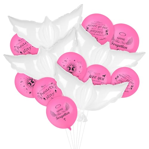 Image of 35PCS Memorial Balloons and 4PCS White Dove Balloons to Release in Sky Memorial Balloon for Release Happy Heavenly Balloon for Condolence, Funeral, Anniversary, Remembrance Services