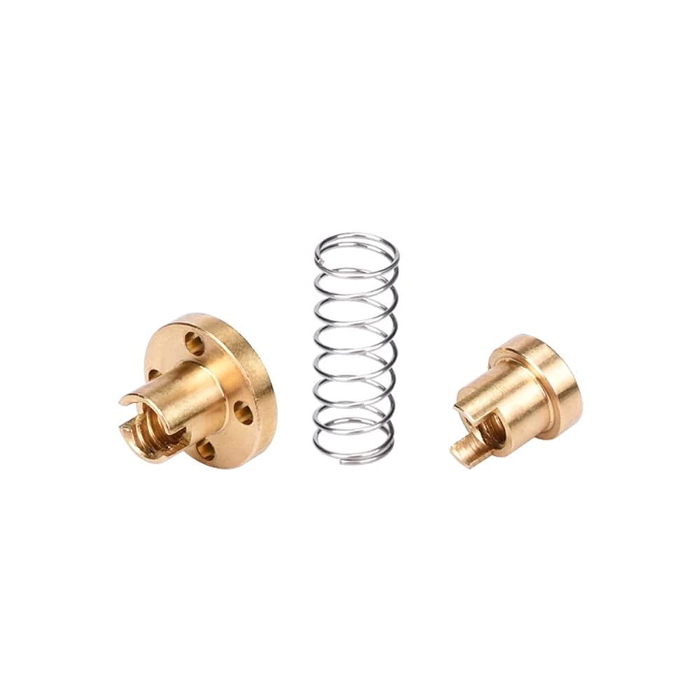 Lysee 3D Printer Parts & Accessories - T8 Anti Backlash Spring Loaded Nut Elimination Gap Nut for 2MM 4MM 8MM Threaded Rod Lead Screws DIY 3D Printer Parts - (Size: Lead 8mm)