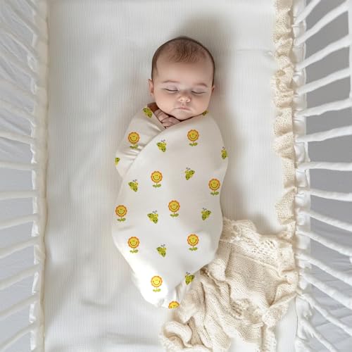 Image of The White Cradle Muslin Swaddle for Newborn Baby, Organic Cotton Wrap White