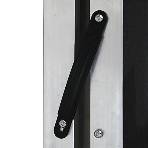 Wiltec Hunderampe faltbar, 185 x 38 cm, geklappt 96 x 38 cm, aus Aluminium, rutschsicher, Traglast bis zu 110 kg, Haustierrampe