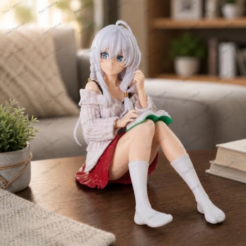Image of Wandering Witch: The Journey of Elaina -Premium Action Figures Collectible for Office Desk, Study Table, Car Dashboard, Decoration for Anime Lovers, Fans, Kids, Collectors