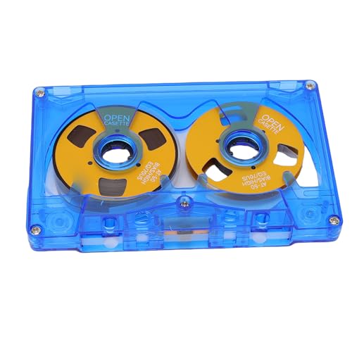 Generic Cinta de Casete, Cinta Férrica Tipo I de 50 Minutos Cintas de Casete de Rueda Chapadas en Metal para Grabaciones de Voz Colecciones de Música