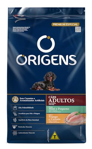 Ração Origens Cães Adultos Porte Mini e Pequeno Frango e Cereais
