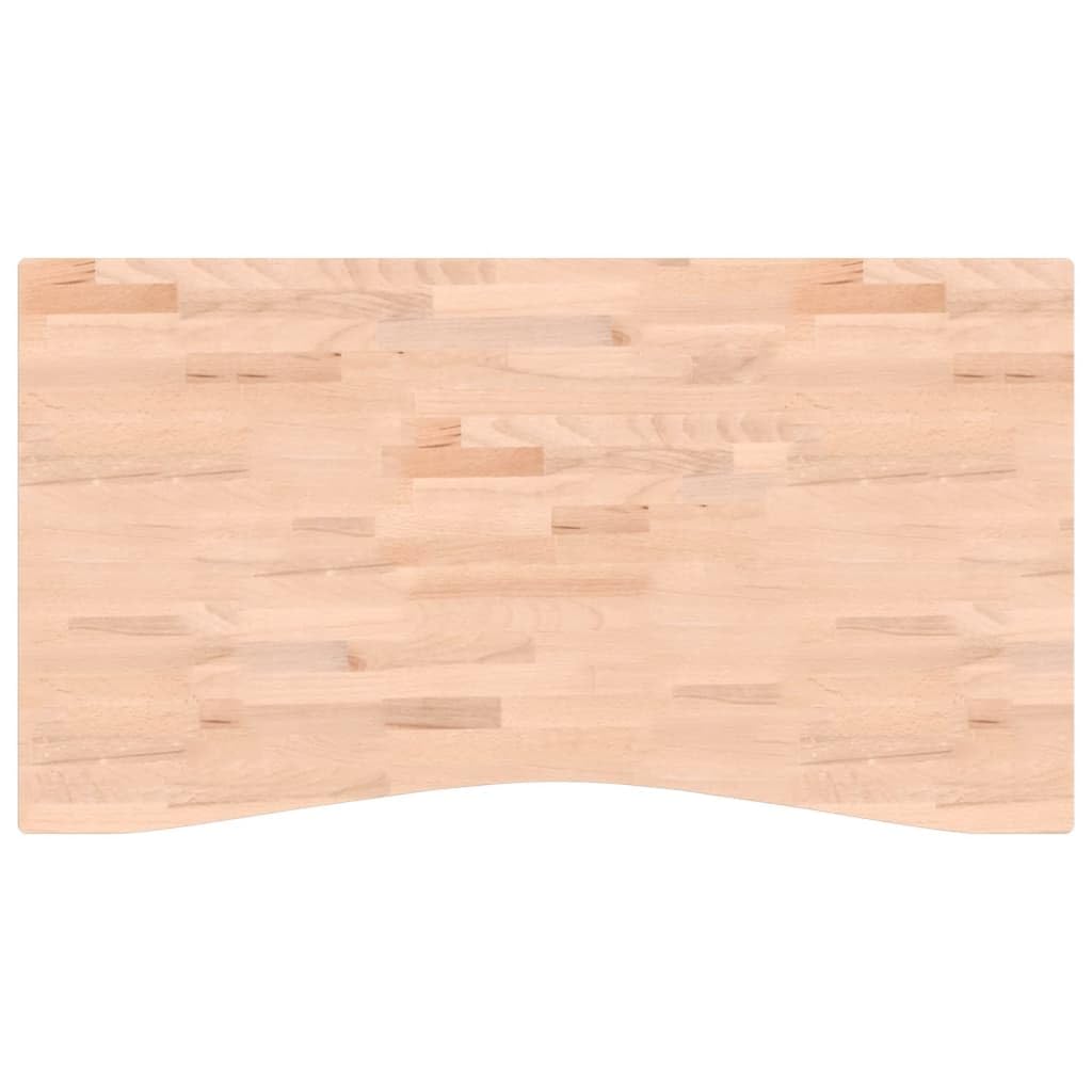 Akcesoria do mebli do biura domowego, części i akcesoria biurka, blat biurka 110 x (55-60) x 1,5 cm, lite drewno bukowe