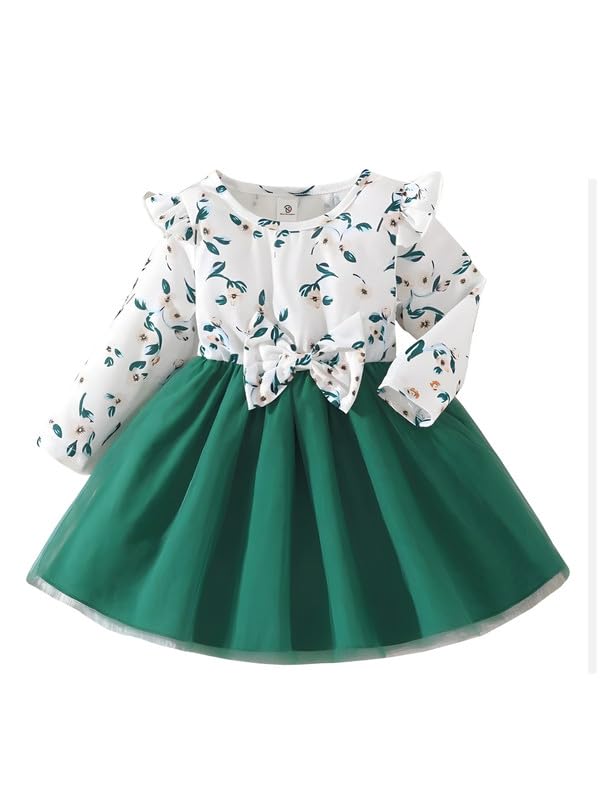 Image of Niren Enterprise Hen Floral Printed Baby Girl Frock