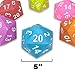 KESS Giant D20 Foam Dice: Oversized 20-Sided Dice for RPG and Collectors - 7 Vibrant Colors, Perfect for Outdoor Fun in Backyard, Pool, Beach. Ages 6+ (Purple)