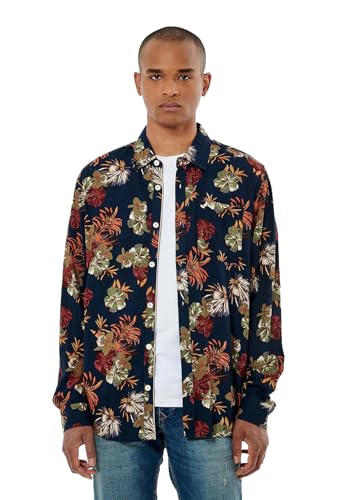 Kaporal, Chemise pour Homme, Modèle Chill, Couleur Navy, Taille XL