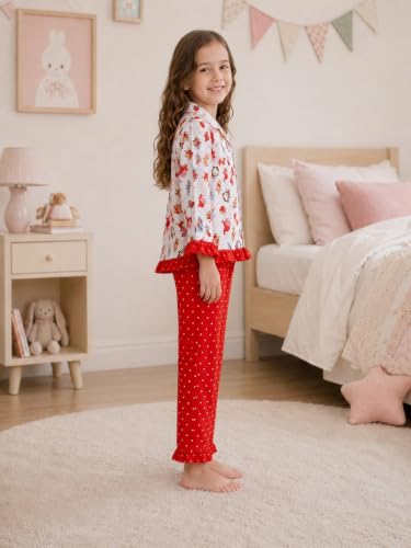 Image of superminis Baby Girls Hosiery Printed ' Animal Print Full Sleeves Night Suit with Frill On T Shirt and Pyjama