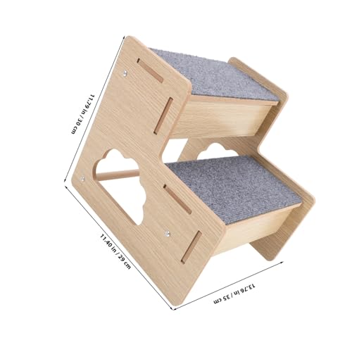 Escalier chien bois compact rampe pliable animaux de compagnie